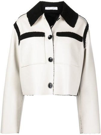Proenza Schouler White Label faux-shearling cropped jacket