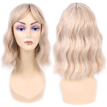 LIHUI Orange Wigs For Women Synthetic Heat Resistant None Lace Wigs With Bangs Short Pink Wig Pelucas Naturales Hair Peruca|Synthetic None-Lace Wigs| - AliExpress