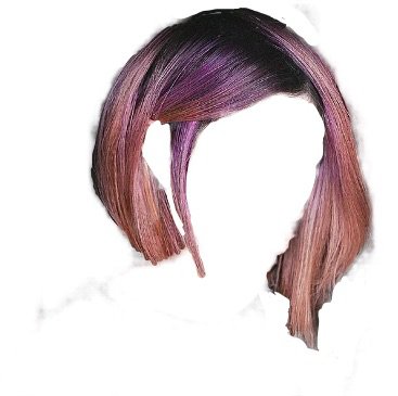 purple and pink short hair