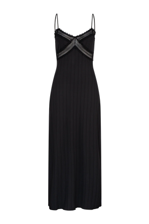 tiger lily black slip dress