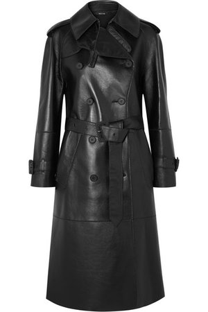 Maison Margiela | Leather trench coat | NET-A-PORTER.COM