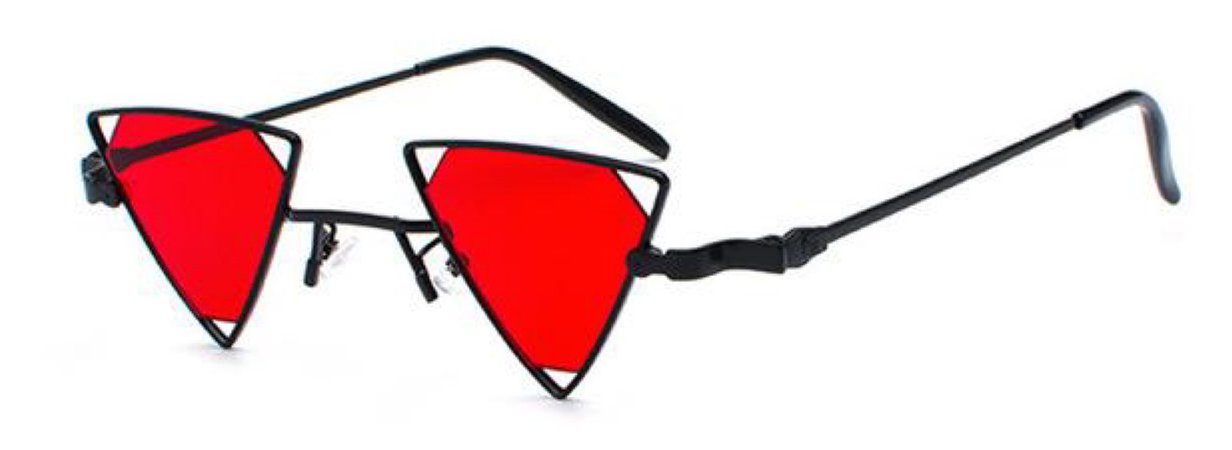 red triangle sunglasses