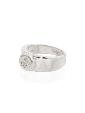 Shop Gucci GG sterling silver ring with Express Delivery - FARFETCH