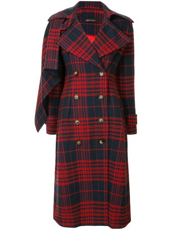Anna October checked double-breasted coat £748 - Fast Global Shipping, Free Returns