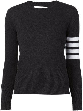 Thom Browne striped sleeve sweater - FARFETCH