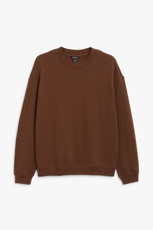 Loose-fit sweater - Brown - Sweatshirts & hoodies - Monki WW