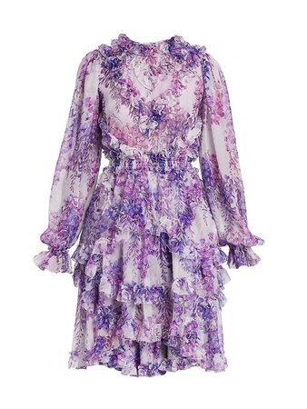 Dolce & Gabbana Floral Ruffle Mini-Dress