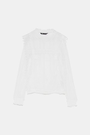 LACE BLOUSE - View All-SHIRTS | BLOUSES-WOMAN | ZARA United States