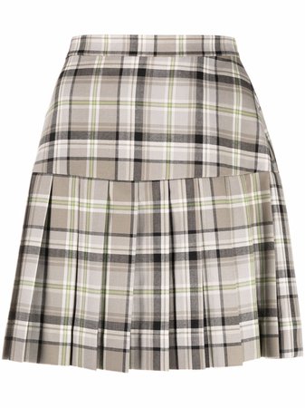vivienne westwood grey plaid skirt