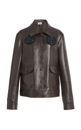 Speaker-Detailed Leather Jacket By Coperni | Moda Operandi