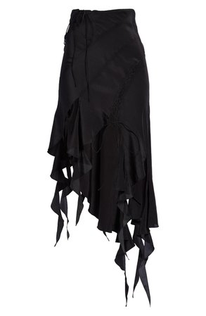 Knwls Spiral Asymmetric Silk Skirt | Nordstrom