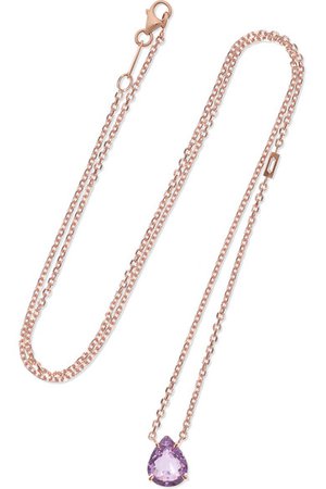 Anita Ko | 18-karat rose gold, sapphire and diamond necklace | NET-A-PORTER.COM