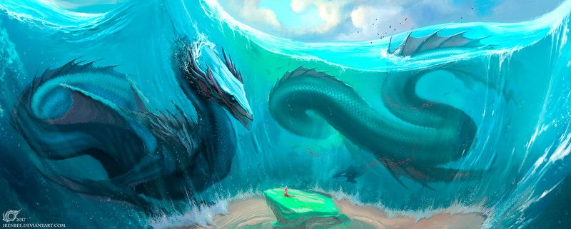 dragon 🐉 🐲 water