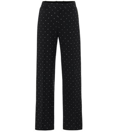 Balenciaga - Embellished high-rise straight pants | Mytheresa