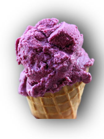 grape ice cream cone food dessert