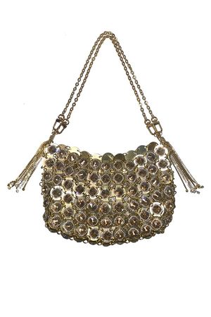 KELSEY RANDALL - shop all collections - MADE TO ORDER - PERRY gem and rhinestone chainmail bag