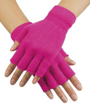 Boland fingerless gloves neon pink one size. Enlarge