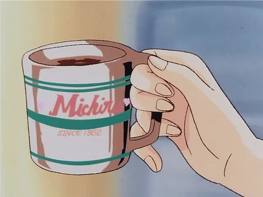 anime AESTHETIC MILK COFFEE