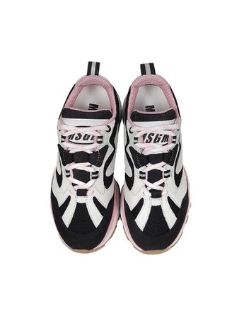 msgm (black&pink) attack sneakers