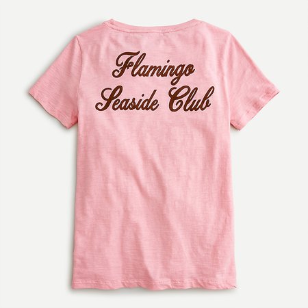 J.Crew: Flamingo Seaside Club T-shirt For Women pink