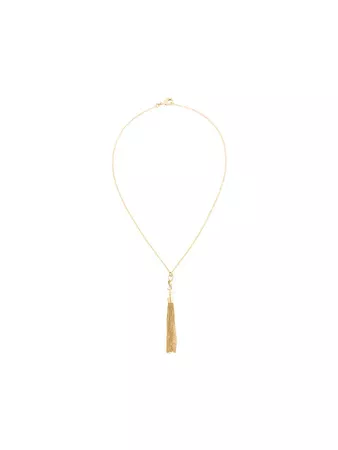 Saint Laurent Monogram mini tassel necklace $415 - Buy Online - Mobile Friendly, Fast Delivery, Price