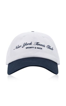 Ny Tennis Club Cotton Baseball Cap Hat By Sporty & Rich | Moda Operandi