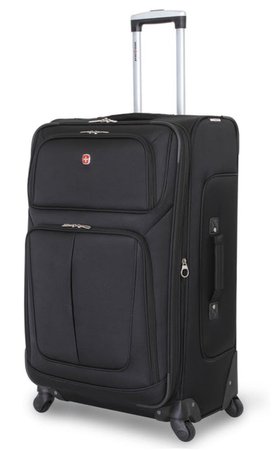Swiss black suitcase