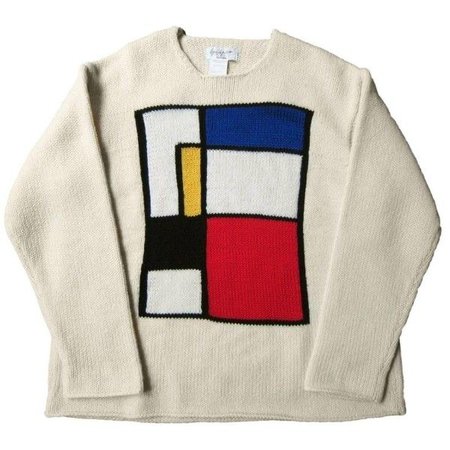 Yohji Yamamoto Mondrian Sweater 90s ($2,157)