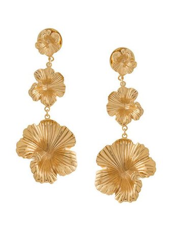 Meadowlark floral drop earrings