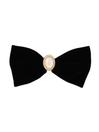 black pearl hair bow