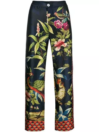 F.R.S For Restless Sleepers cropped floral-print trousers - Купить в Интернет Магазине в Москве | Цены, Фото.