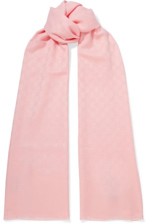 Gucci | Cashmere-jacquard scarf | NET-A-PORTER.COM