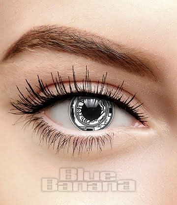 Blind Zombie Halloween 1 Day White Coloured Contact Lenses, Coloured Contacts UK