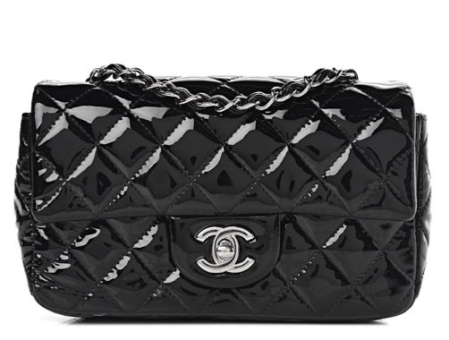 Chanel Patent Calfskin Quilted Mini