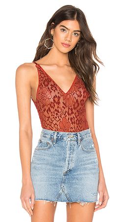 Free People Live It Up Bodysuit in Red | REVOLVE