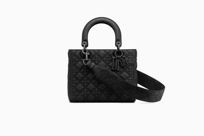 Lady Dior bag in black calfskin - Dior