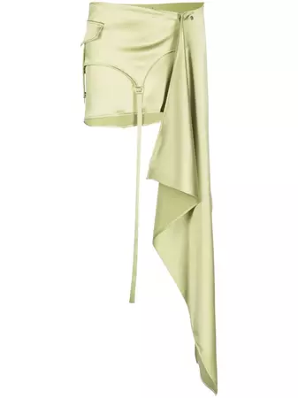 Ssheena Asymmetric draped-detail Skirt - Farfetch