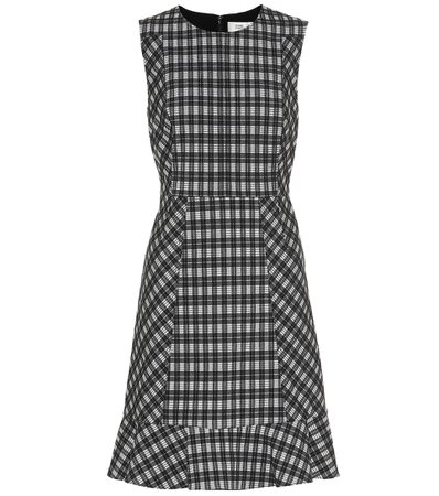 Reiley Checked Cotton-Blend Dress - Diane von Furstenberg | Mytheresa