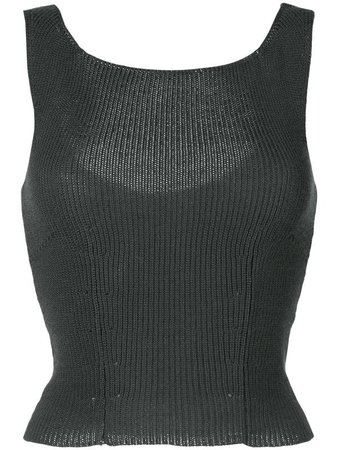 Comme Des Garçons Pre-Owned 1997 Cropped Knitted Tank | Farfetch.com