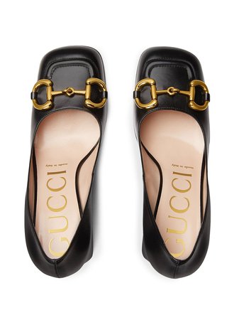 Shop black Gucci Horsebit sculpted-heel pumps with Express Delivery - Farfetch