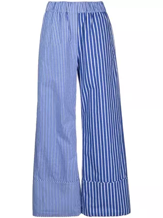Baum Und Pferdgarten stripe-pattern wide-leg Trousers - Farfetch