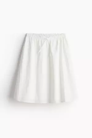 Nylon Circle Skirt - White - Ladies | H&M US