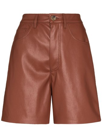 Shop brown Nanushka five pocket shorts with Express Delivery - Farfetch