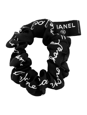 Chanel Cruise 2022 Silk Hair Tie - Black Hair Accessories, Accessories - CHA860566 | The RealReal