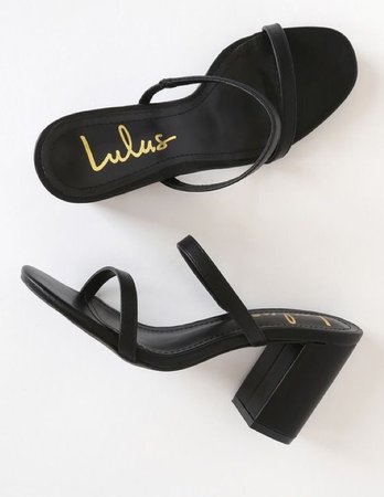 Lulus “Ariellie” Block Heel Sandals