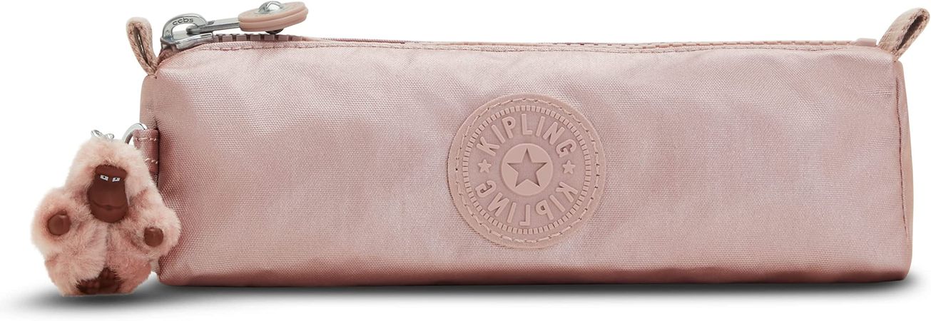 Amazon.com: Kipling Women's Freedom Pencil Pouch, Small, Zipped, Water-Resistant, Pen Case, Pale Rose Met : Beauty & Personal Care