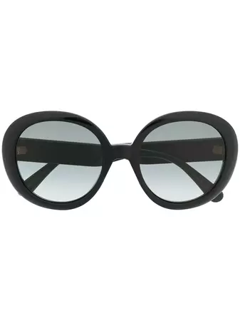 Gucci Eyewear Web Detail round-frame Sunglasses - Farfetch