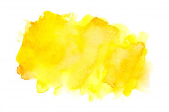 Bright Yellow Watercolor Swatch