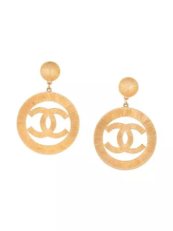 Chanel Vintage CC earrings