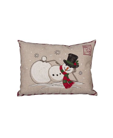 Manor Luxe Jack Frost Christmas Pillow, 13" x 18" & Reviews - Holiday Shop - Home - Macy's